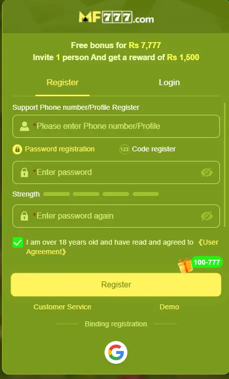 MF777 Game APK Download for Android in Pakistan