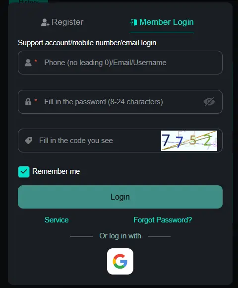 pk116 login