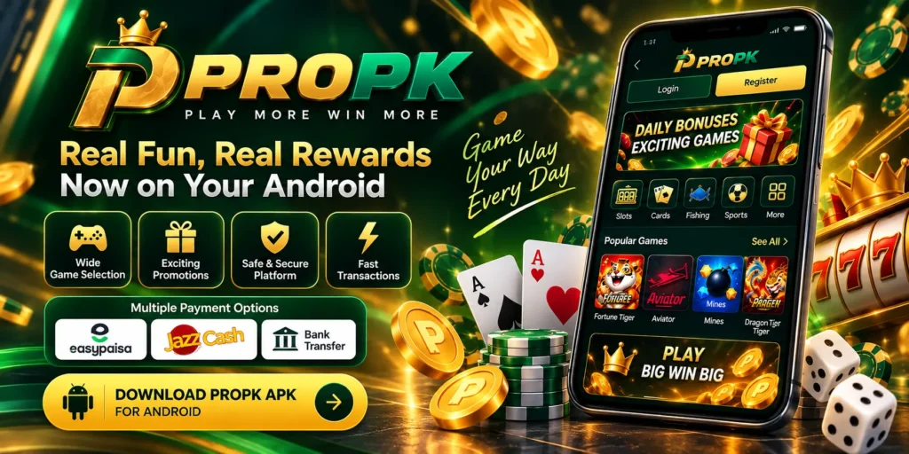 PROPK Game payment options and APK download for Android